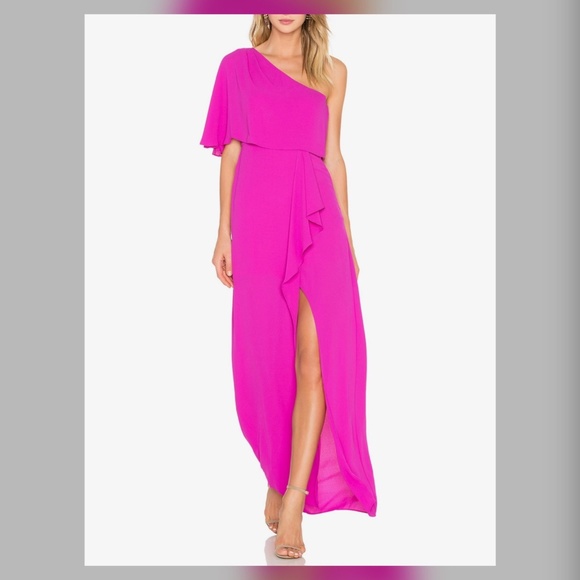 BCBGMaxAzria Dresses & Skirts - BCBG Maxi Flowy Hot Pink Dress